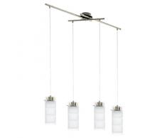 EGLO 93543 Pendelleuchte, Metall, GX53, transparent