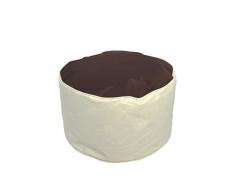 Kinzler S-10122/43 outdoorfähiger Sitzhocker rund, ca. Ã53 x H32 cm, 2-farbig, braun