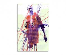 Paul Sinus Art Michael-Jordan_90x60-SA Wandbild Leinwand, 90 x 50 x 3 cm, mehrfarbig