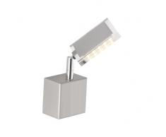 P.Neuhaus 9135-55 Wandleuchte 7 x 7 x 18 cm / inklusive 1 x 6 W LED / stahlfarbig