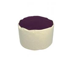 Kinzler S-10122/50 outdoorfähiger Sitzhocker rund, ca. Ã53 x H32 cm, 2-farbig, brombeer