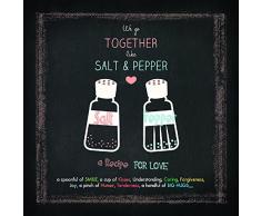 Pro-Art gla1014a Wandbild Glas-Art Salt & Pepper 30 x 30 cm