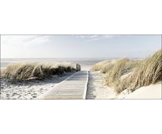 Pro-Art gla392o Wandbild Glas-Art Seeblick III, 50 x 125 cm