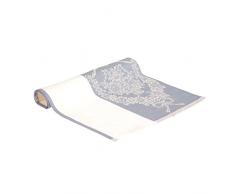 Vaitkute 216050 2-er Set Blume Geschirrtücher Halbleinen 47 x 70 cm, 50% Leinen und Baumwolle, 60 Celsius waschbar, hellblau
