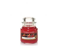 Yankee Candle 1342562E Cosy By The Fire Duftkerze im Glas, rot, 9.5 x 9.5 x 13.8 cm