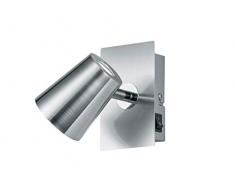 Trio Leuchten 873170107 Narcos, Wandleuchte, nickel matt, 16.0 x 7.5 x 12.0 cm