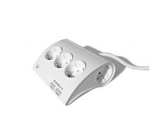 Ewent 5-fach Desktop-Steckdosenleiste mit 2 USB-Anschlüsse den Schreibtisch mit Schalter, 1 Stück, weiÃ, EW3935