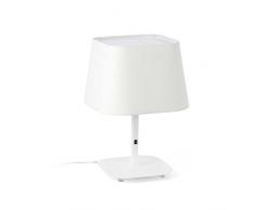 Faro Barcelona Sweet 29954 â Desktop und Lampen FuÃ, 20 W, Metall/Textil, weià Display