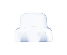 MSV 140738 Basic Hakenleiste Bambus/Edelstahl weià 30 x 20 x 110 cm