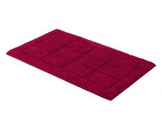 SCHÃNER WOHNEN-Kollektion, Santorin, Badteppich, Badematte, Badvorleger, Design Kachel - rot, Oeko-Tex 100 zertifiziert, 60 x 100 cm
