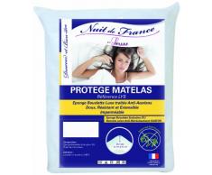 Nuit de France 329379 Schutzbezug für Matratze Baumwolle/Polyester WeiÃ, weiÃ, 180 x 200 cm