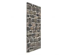 Apalis 108591 Magnettafel Bruchsteintapete Natursteinwand Memoboard Design Hoch Metall Magnet Pinnwand Motiv Wand Stahl Küche Büro, 78 x 37 cm