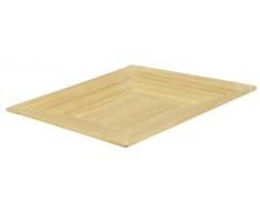 Ambiance Nature 506263 Schale, quadratisch, geflochtener Bambus