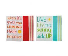 Ladelle 30573Â Sunny Side Geschirrtuch Baumwolle Bunt, 45Â x 70Â cm