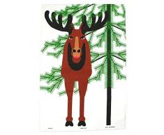 Almedahls christmoose Geschirrtuch, grün