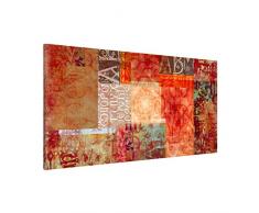Apalis 108832 Magnettafel Schriftmuster Memoboard Design Quer Metall Magnet Pinnwand Motiv Wand Stahl Küche Büro, 37 x 78 cm