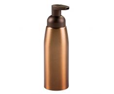 InterDesign 50031EU Metro Nichtrostender Schaumseifenspender aus Aluminium für Küche, Badezimmer, Waschtisch, 414 ml - Metall 6,35 x 6,35 x 20,32 cm, Bronze