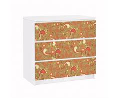 Apalis 91726 Möbelfolie für Ikea Malm Kommode Paisley Musterdesign, gröÃe 3 mal, 20 x 80 cm
