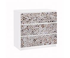 Apalis 91592 Möbelfolie für Ikea Malm Kommode Andalusische Steinmauer, gröÃe 3 mal, 20 x 80 cm