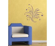 Graz Design 620462_57_086 Kühlschrank Aufkleber Wandtattoo für Küche Fleischlos glücklich Obst, Größe 79 x 57 cm, Farbe 086, brillantblau