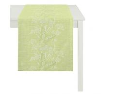 Apeltstoffe 2208 48x140 40 Läufer, Polyester, grün, 48 x 140 cm