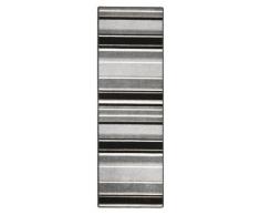 Andiamo 1100484 Plano Läufer mit Streifen Teppich, Polypropylen, Schwarz - WeiÃ, 133 x 65 x 0.5 cm