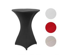 Floyen Home Stretchhusse / Überwurfhusse / Tischhusse für Bistrotisch, Durchmesser 60-65 cm, anthrazit