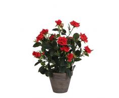 Mica decorations 948333-T Kunstpflanze, Plastik, 25 x 25 x 33 cm, rot