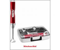 kabelloser Akku-Stabmixer mit Zubehörbox Artisan 5KHB3581ECA, 180 Watt, 5 Stufen, KITCHENAID Rot