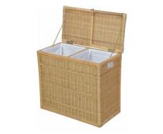 Wäschetruhe »Duo«, HOME AFFAIRE Beige