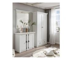 3-tlg. Garderoben-Set «California», Set aus Kleiderschrank, Spiegel und Kommode, HOME AFFAIRE Weiß
