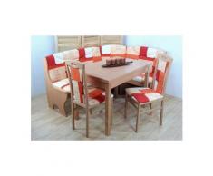 NECKERMANN Truhen-Eckbank Eckbankgruppe (4-tlg.), Rot