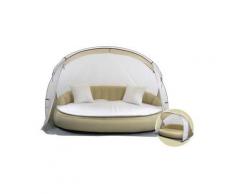 DEKOVITA Sonneninsel mit Strandmuschel, aufblasbar, »Airlounge« beige