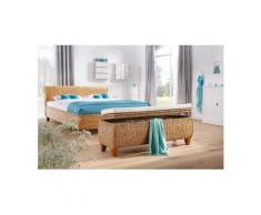 Sitztruhe mit aufklappbarem Deckel, HOME AFFAIRE Beige
