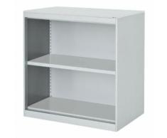 Aktenregal-Aufsatzelement aus Stahl »Kontoro« Grau, mauser, 85x87x48.2 cm