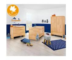 Komplett Kinderzimmer FAGUS, (Kinderbett, Wickelkommode breit und 2-türiger Kleiderschrank), FSC®-zertifizierte Buche vollmassiv, geölt