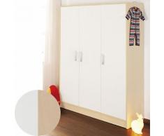 Kleiderschrank FLORIAN, 3-türig, Ahorn/Creme