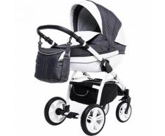 Kombi Kinderwagen Isabel, 2 in 1, White Collection, Grey, 2017