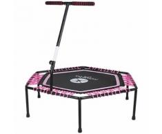 Miweba JUMPNESS Fitness Trampolin Hexagon 48`inklusive Pad, pink