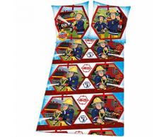Kinderbettwäsche Feuerwehrmann Sam, Renforcé, 135 x 200 cm
