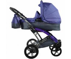 Kombi Kinderwagen Voletto Sport mit Wickeltasche, grau-lila