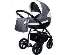 Kombi Kinderwagen Isabel, 2 in 1, Black Collection, Grey, 2017