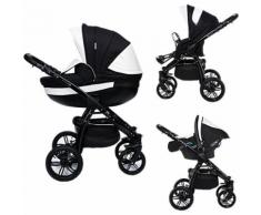 Kombi Kinderwagen Isabel, 3 in 1, Black Collection, Black, 2017