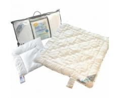 Baby Bettdecke & Kissen Set SoftyFil, Kunstfaser, 80 x 80 und 35 x 40 cm