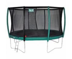 Trampolin Etan Premium Silver 12 Combi Deluxe 3,70m grün