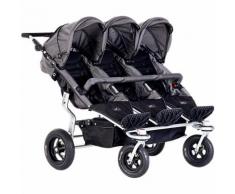 Drillingswagen- und Geschwisterwagen Trio Twist, grau