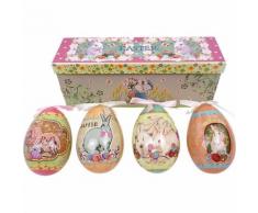 "4-tlg. Ostereier "Happy Eastern""