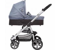 Kombi Kinderwagen F4 Air+ inkl. C3 Wanne und Grundadapter F-Serie, Gestell eloxiert, eisblau/ graphit/ Sterne, 2017