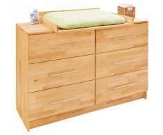 Wickelkommode NATURA, FSC®-zertifizierte Buche massiv geölt, 140 cm