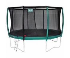 Trampolin Etan Premium Silver 14 Combi Deluxe 4,30m grün